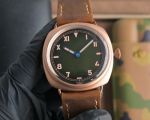 Panerai Radiomir 44*16mm Black/Red/Green Face P6000 Movement Rose Gold Case Watch